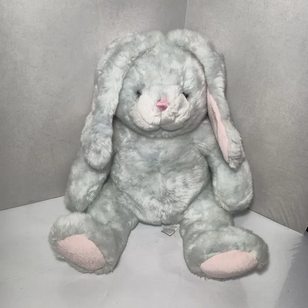 RARE Large 18" Vintage Stuffed Animal Alley Toys R Us Blue Plush Bunny Rabbit - Picture 14 of 16